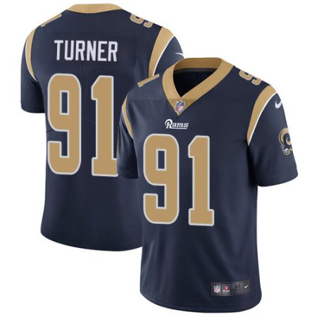 Rams #91 Kobie Turner Navy Blue Team Color Youth Stitched NFL Vapor Untouchable Limited Jersey