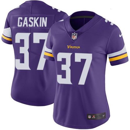 Vikings #37 Myles Gaskin Purple Team Color Women's Stitched NFL Vapor Untouchable Limited Jersey