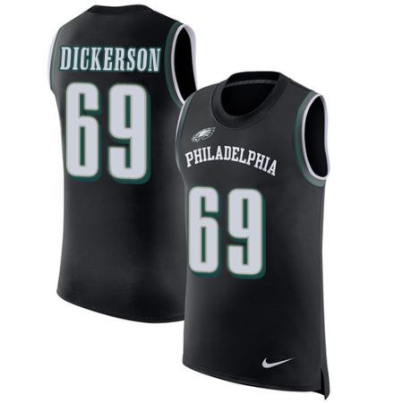 eagles #69 landon dickerson black alternate men's stitched nfl limited rush tank top elite jersey