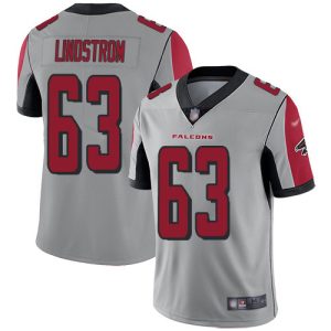 falcons #63 chris lindstrom silver men's stitched nfl limited inverted legend elite jersey