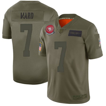 cheap 49ers #7 Charvarius Ward Camo Youth Stitched NFL Limited 2019 Salute To Service Jersey