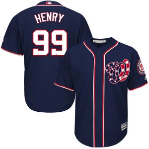 Nationals #99 Cole Henry Navy Blue New Cool Base Stitched MLB Jersey