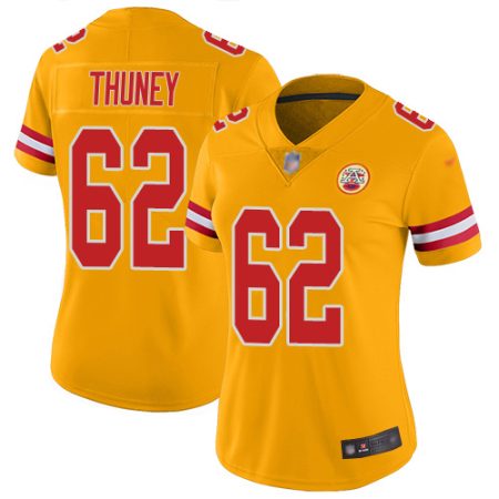 Chiefs #62 Joe Thuney Gold Women's Stitched NFL Limited Inverted Legend Jersey