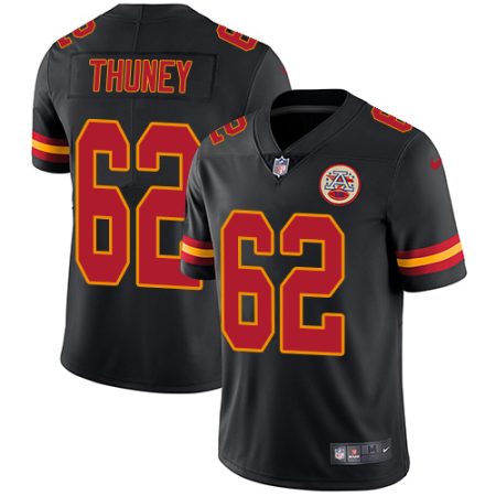 Chiefs #62 Joe Thuney Black Men's Stitched NFL Limited Rush Jersey