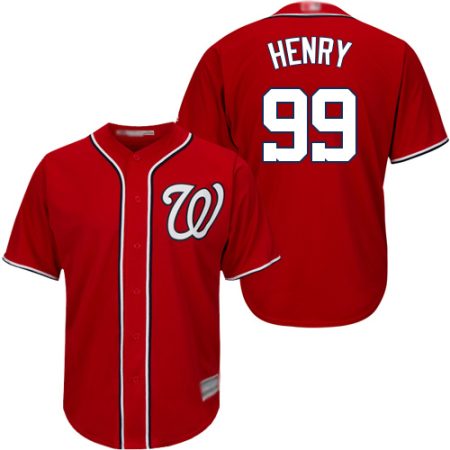 nationals #99 cole henry red cool base stitched youth mlb wholesale jersey