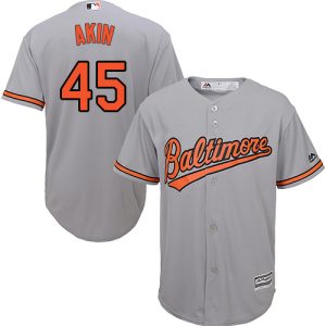 orioles #45 keegan akin grey cool base stitched youth mlb wholesale jersey