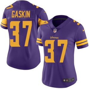 Vikings #37 Myles Gaskin Purple Women's Stitched NFL Limited Rush Jersey