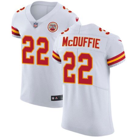 Chiefs #22 Trent McDuffie White Men's Stitched NFL Vapor Untouchable Elite Jersey