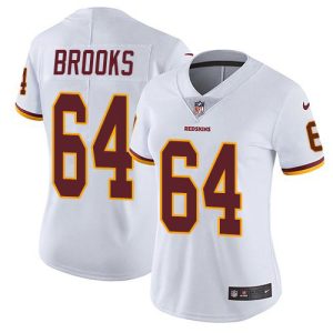 Commanders #64 Mason Brooks White Women's Stitched NFL Vapor Untouchable Limited Jersey