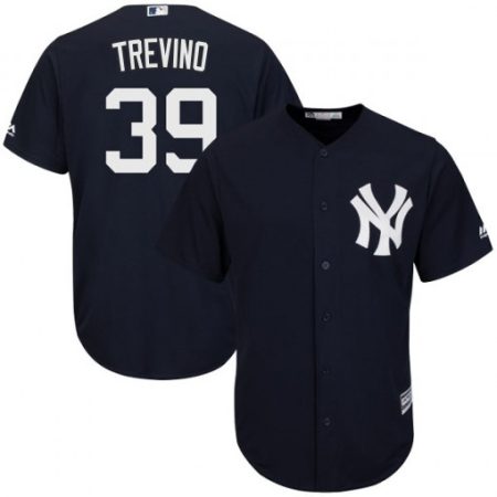 Yankees #39 Jose Trevino Navy blue Cool Base Stitched Youth MLB Jersey