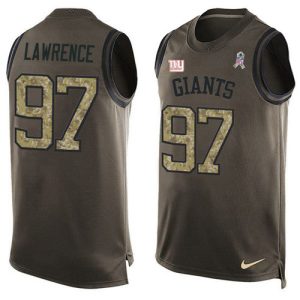 cheap Giants #97 Dexter Lawrence Green Men's Stitched NFL Limited Salute To Service Tank Top Jersey