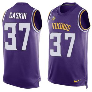 vikings #37 myles gaskin purple team color men's stitched nfl limited tank top cheap jersey