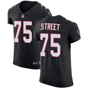 wholesale Falcons #75 Kentavius Street Black Alternate Men's Stitched NFL New Elite Jersey