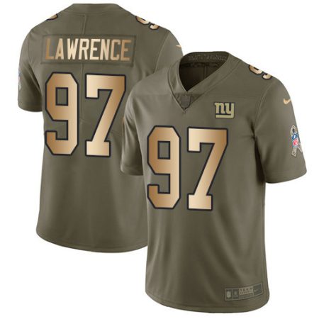 giants #97 dexter lawrence olive/gold youth stitched nfl limited 2017 salute to service cheap jersey