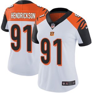 bengals #91 trey hendrickson white women's stitched nfl vapor untouchable limited cheap jersey