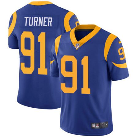 wholesale Rams #91 Kobie Turner Royal Blue Alternate Youth Stitched NFL Vapor Untouchable Limited Jersey