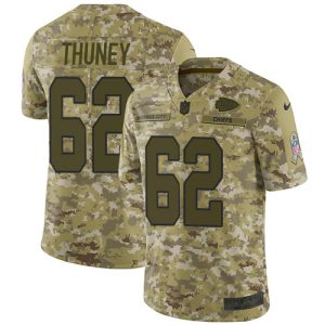 elite Chiefs #62 Joe Thuney Camo Men's Stitched NFL Limited 2018 Salute To Service Jersey