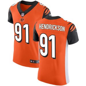 Bengals #91 Trey Hendrickson Orange Alternate Men's Stitched NFL New Elite Jersey