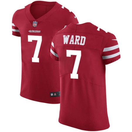 cheap 49ers #7 Charvarius Ward Red Team Color Men's Stitched NFL Vapor Untouchable Elite Jersey