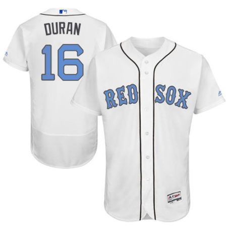 Red Sox #16 Jarren Duran White Flexbase Authentic Collection Father's Day Stitched MLB Jersey