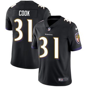 ravens #31 dalvin cook black alternate men's stitched nfl vapor untouchable limited wholesale jersey