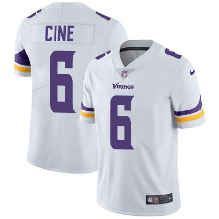 cheap Vikings #6 Lewis Cine White Youth Stitched NFL Vapor Untouchable Limited Jersey