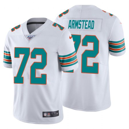 dolphins #72 terron armstead white alternate men's stitched nfl 100th season vapor untouchable limited cheap jersey