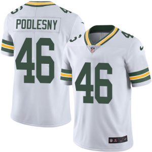 packers #46 jack podlesny white youth stitched nfl vapor untouchable limited wholesale jersey