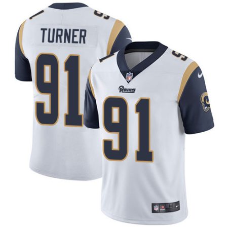 rams #91 kobie turner white men's stitched nfl vapor untouchable limited cheap jersey