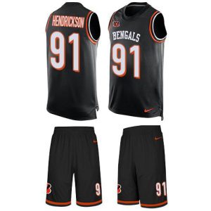 elite Bengals #91 Trey Hendrickson Black Team Color Men's Stitched NFL Limited Tank Top Suit Jersey