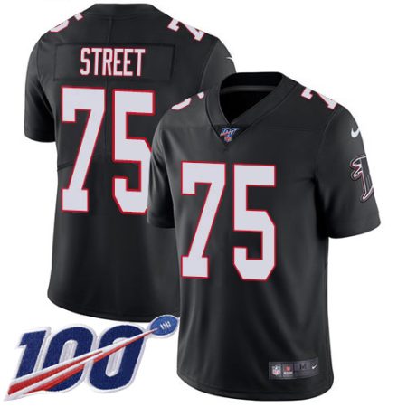 falcons #75 kentavius street black alternate stitched youth nfl 100th season vapor untouchable limited cheap jersey