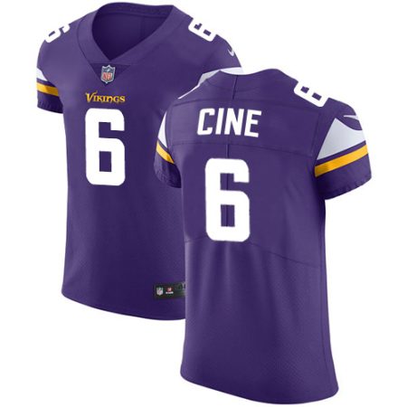 Vikings #6 Lewis Cine Purple Team Color Men's Stitched NFL Vapor Untouchable Elite Jersey