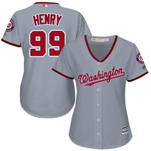 Nationals #99 Cole Henry Grey Road Women's Stitched MLB Jersey