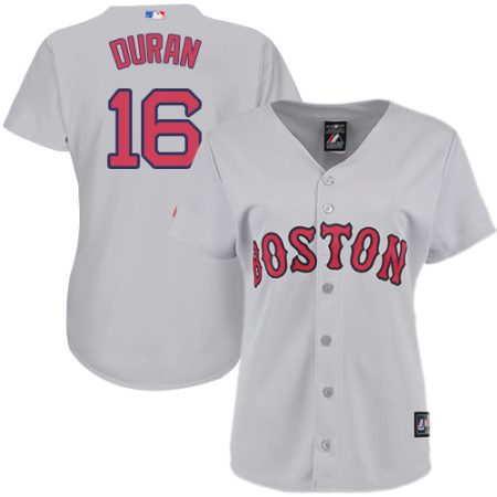 Red Sox #16 Jarren Duran Grey Road Women's Stitched MLB Jersey