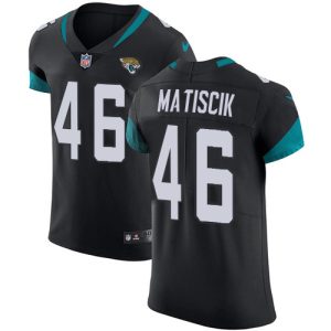 Jaguars #46 Ross Matiscik Black Team Color Men's Stitched NFL Vapor Untouchable Elite Jersey