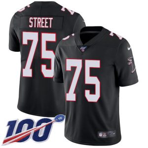 falcons #75 kentavius street black alternate men's stitched nfl 100th season vapor untouchable limited wholesale jersey