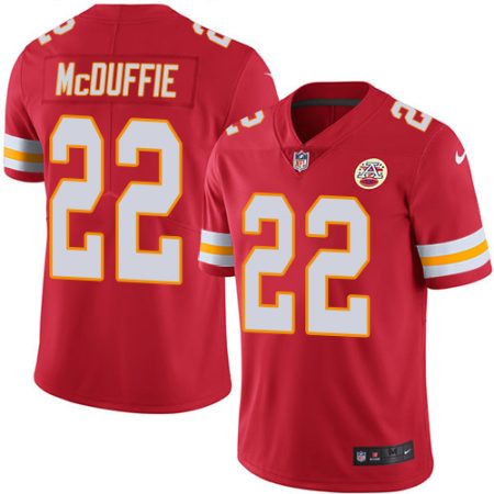 Chiefs #22 Trent McDuffie Red Team Color Youth Stitched NFL Vapor Untouchable Limited Jersey