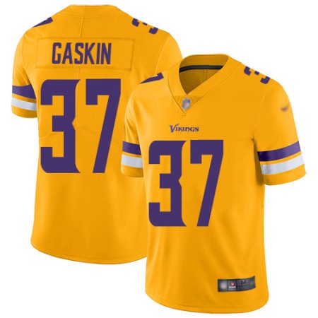 elite Vikings #37 Myles Gaskin Gold Youth Stitched NFL Limited Inverted Legend Jersey