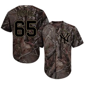 Yankees #65 Nestor Cortes Camo Realtree Collection Cool Base Stitched MLB Jersey