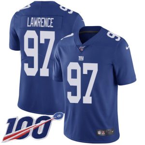 Giants #97 Dexter Lawrence Royal Blue Team Color Youth Stitched NFL 100th Season Vapor Untouchable Limited Jersey