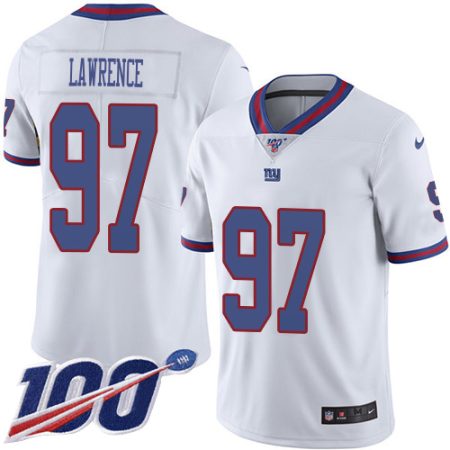 giants #97 dexter lawrence white youth stitched nfl limited rush 100th season elite jersey