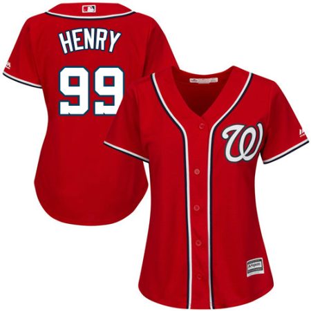 wholesale Nationals #99 Cole Henry Red Alternate Women's Stitched MLB Jersey